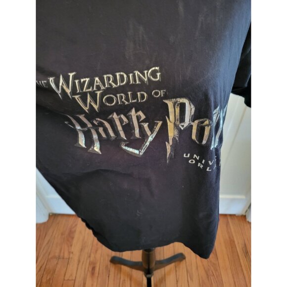 4/$19 Harry Potter Universal Orlando Black/Silver tee sz L Wizarding World - Picture 3 of 4
